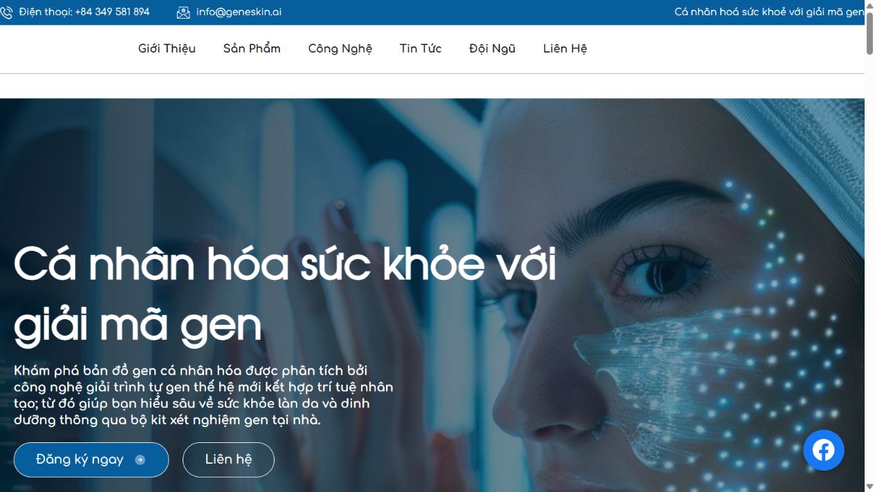 GeneSkin AI personalized health platform