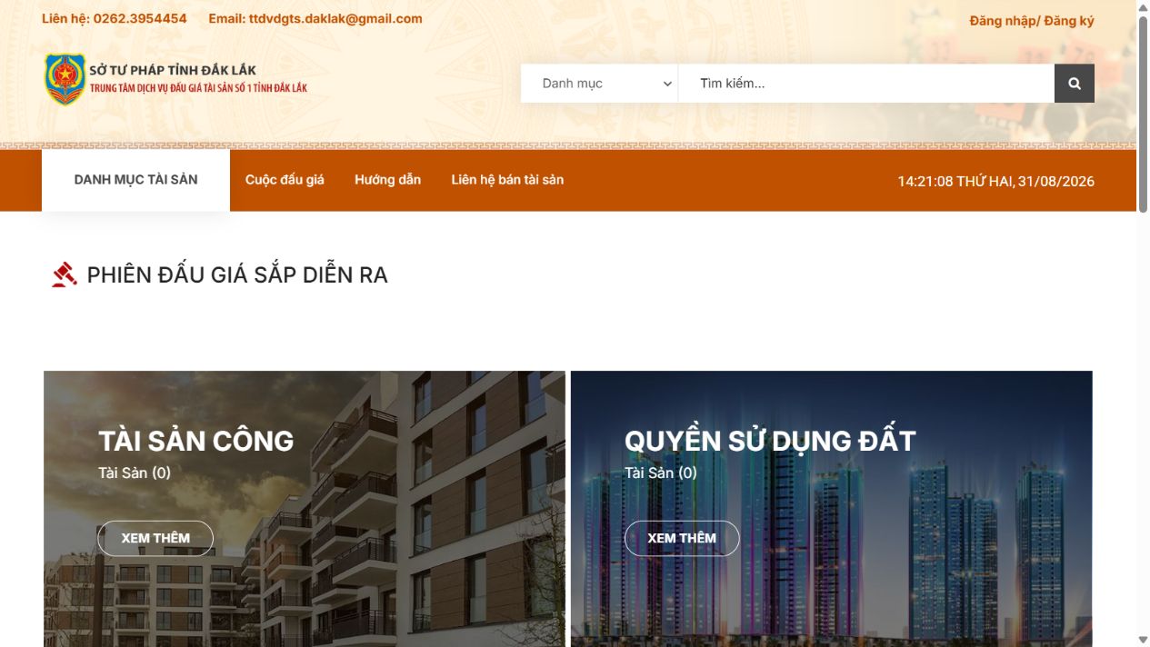 Đắk Lắk online auction website
