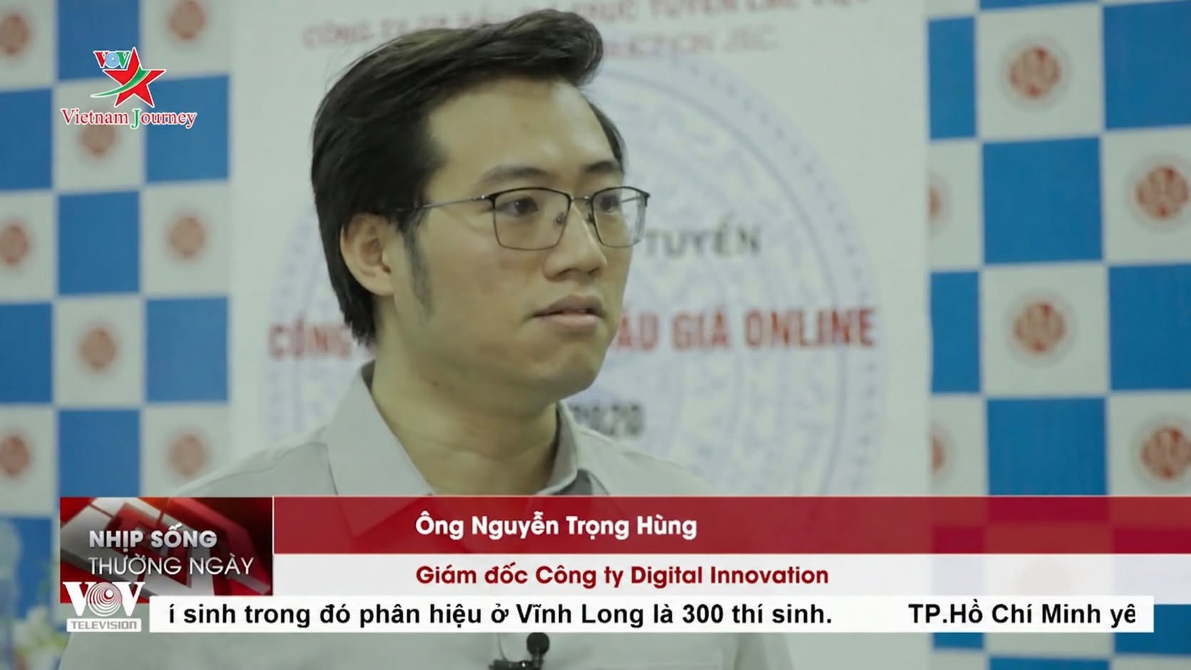 VOV Vietnam Journeyのインタビューに登場するDigital Innovation代表Nguyễn Trọng Hùng。